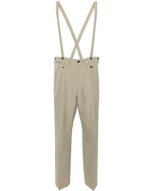 Visvim Neutral Tupper Wide-leg Trousers - Men's - Wool/rayon/linen/flax/cotton - Natural