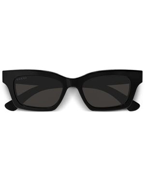 Gucci スクエアフレーム サングラス - ブラック