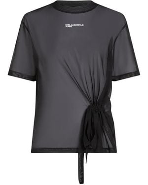 KARL LAGERFELD Logo T-Shirt - Black