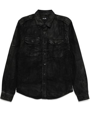 P.L.N. Camisa De Algodón - Negro