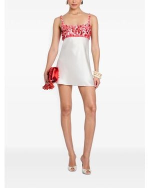 retroféte Winifred Sequin-Embellished Mini Dress - White