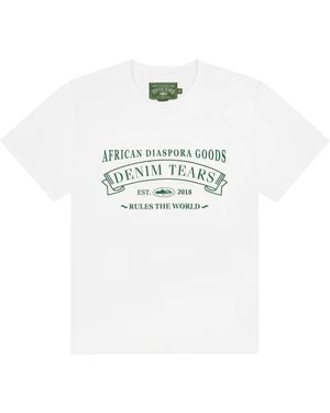 DENIM TEARS Camiseta Adg De X Corteiz - Blanco