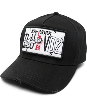 DSquared² New York-Patch Baseball Cap - Black