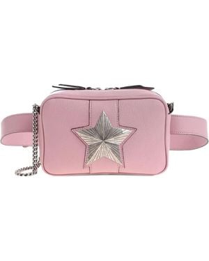 Les Jeunes Etoiles Vega Star-Patch Belt Bag - Pink