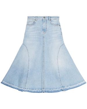 Ganni Organic Cotton Denim Skirt - Blue