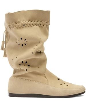 Isabel Marant Welky Cuir Boots - Natural