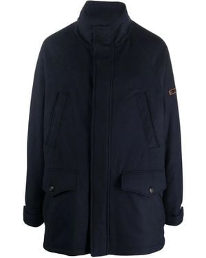 Ralph Lauren Cotton Wool Blend Parka - Blue