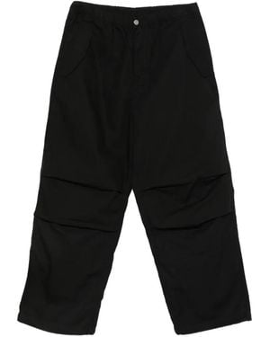 Carhartt Pantalones Fletcher Con Parche Del Logo Y Cintura Elástica - Negro
