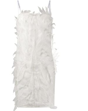 Dolci Follie Texturiertes Kleid - Weiß