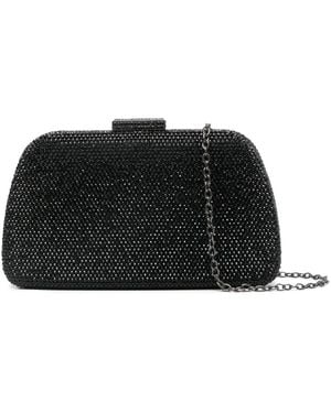 Serpui Josephine Rhinestone-Embellished Clutch Bag - Black