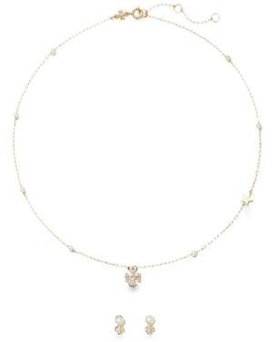 Tory Burch Moondance Halsketten-Geschenkset - Weiß