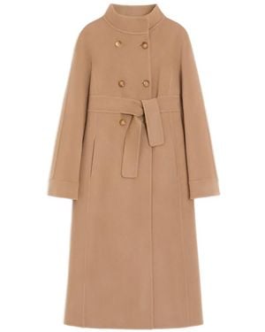 Valentino Garavani Double-Kashmir Coat - Natural