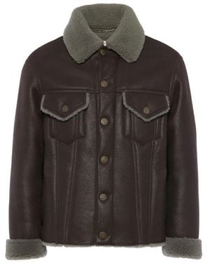 Maison Margiela Fur-Collar Jacket - Black