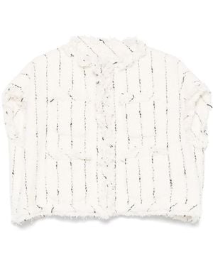 Sacai Tweed Vest - White