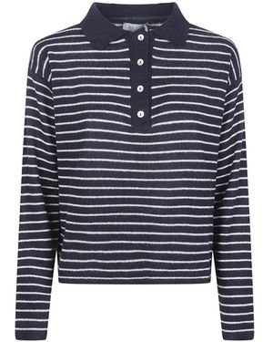 Be You Gestreifter Strickpullover - Blau