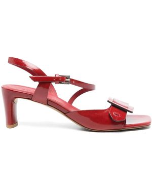 Roberto Del Carlo Sandali Con Fibbia 60Mm - Rosso