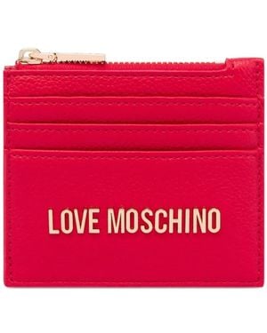 Love Moschino Portemonnaie Mit Logo - Rot