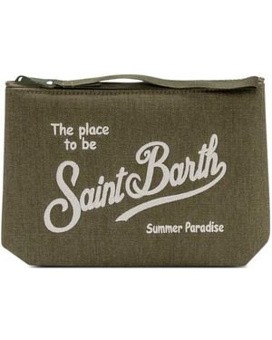 MC2 Saint Barth Clutch Aline Con Zip - Grigio