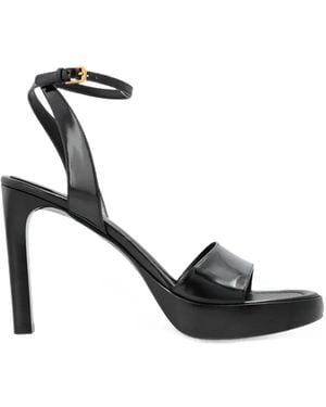 Balenciaga Fargo Sand Ankle-Strap Sandals - White