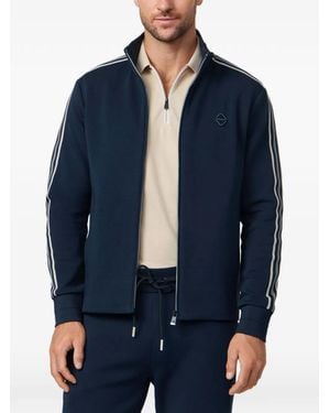 Hackett Tape-Detail Zip-Up Sweatshirt - Blue