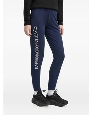 EA7 Side-Logo Track Trousers - Blue