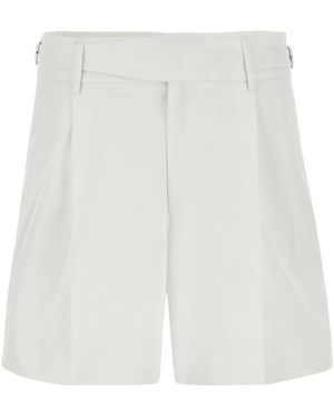 Dolce & Gabbana Stretch Gabardine Bermuda Shorts - White