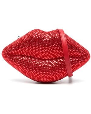 Simon Miller Crystal-Embellished Clutch Bag - Red