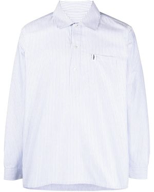 Mackintosh Camicia A Righe - Bianco