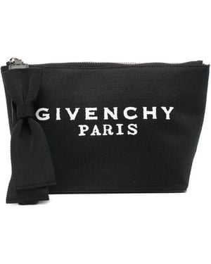 Givenchy Pochette À Détail De Nœud - Noir