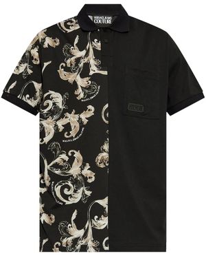 Versace Jeans Couture バロッコ ポロシャツ - ブラック