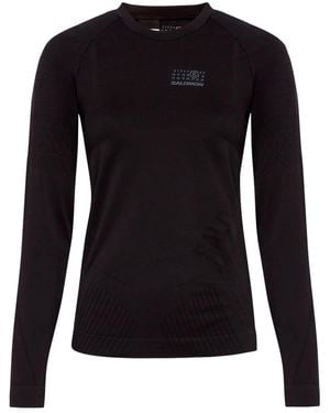 MM6 MAISON MARGIELA X SALOMON Logo-Print Top - Black
