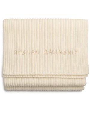 Ruslan Baginskiy Ribbed Scarf - Natural