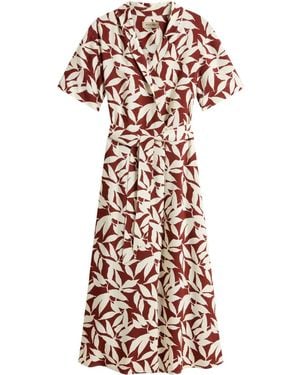 Woolrich Printed Mid Dress - Red