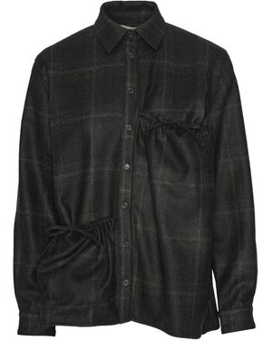 Henrik Vibskov Checked Shirt - Black