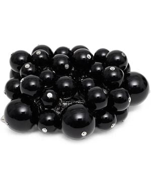 August Barron Beaded Cuff Bracelet - Black