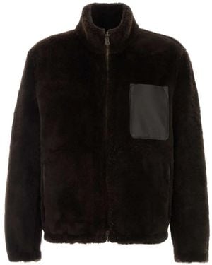 SANTORO Reversible Shearling Jacket - Black