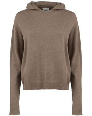 Nude Hoodie En Cachemire - Brown