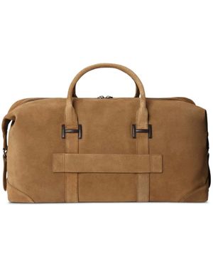 Hackett Top-Handles Suede Holdall - Brown
