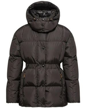 Moncler Agneux Hooded Short Down Jacket - Black