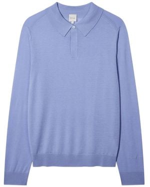 Paul Smith Long-sleeve Polo Shirt - Blue