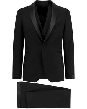Tagliatore Shawl-Lapel Tuxedo - Black