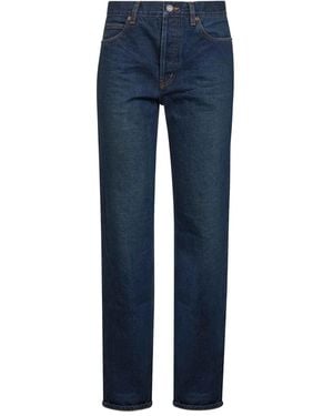 Saint Laurent Five-Pocket Straight Jeans - Blue