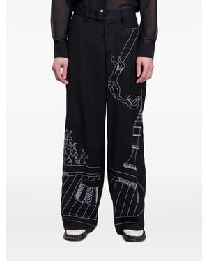 Kidsuper Circus Sketch Pants - Black