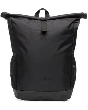 adidas Roll-Top Buckle-Fastening Backpack - Black