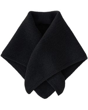 Studio Nicholson Pythagoras Ribbed-Knit Scarf - Black