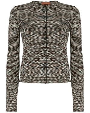 Missoni Patterned Wool-Blend Cardigan - Black