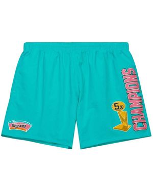 Mitchell & Ness Antonio Spurs 5X Champions Heritage Shorts - Blue