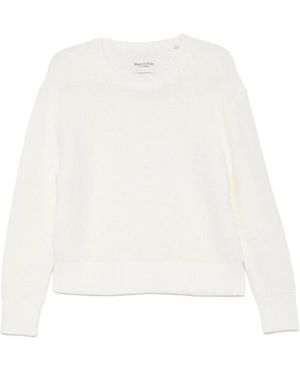 Marc O' Polo ラウンドネック セーター - ホワイト