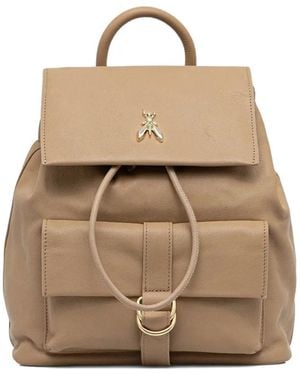 Patrizia Pepe Leather Backpack - Natural