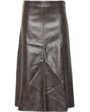 Kaos A-Line Midi Skirt - Grey